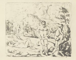 Büyük Yıkananlar, 1896-97 by Paul Cézanne