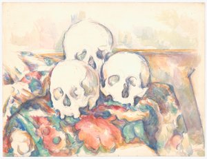 Üç Kafatası by Paul Cézanne