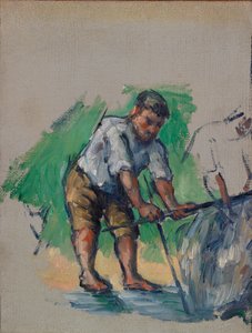Kuyu Delici (Le Foreur) by Paul Cézanne