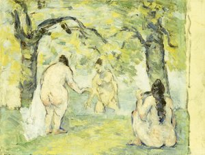 Üç Yıkanan, 1875-77 by Paul Cézanne