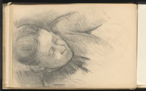 öne eğilen kadın by Paul Cézanne