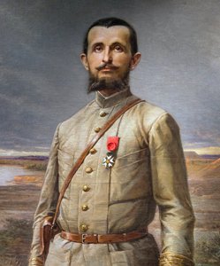“” Komutan Marchand” resminin detayı (Jean Baptiste - Jean-Baptiste Marchand