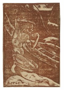 Kanosunun Yanında İçen Bir Balıkçı by Paul Gauguin