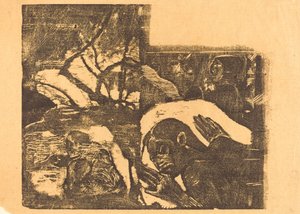 Ormanda Bir Maori Kadını; Manao Tupapau (Bir Ruhun Perisi Olmuştur) by Paul Gauguin