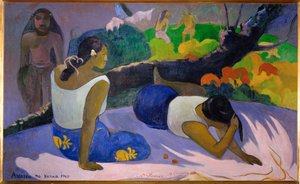 Arearea no vareua ino (tuval üzerine yağlıboya) by Paul Gauguin
