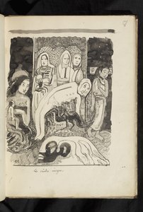 Öncesi ve sonrası - "Kutsal imgeler" çizimi by Paul Gauguin
