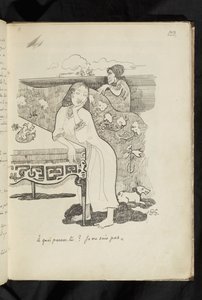 Öncesi ve sonrası - "Ne düşünüyorsun? Bilmiyorum" çizimi by Paul Gauguin