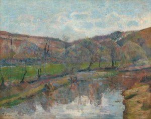 Brittany Manzarası, 1888. by Paul Gauguin