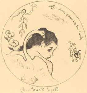 Çin Tabağı için Tasarım by Paul Gauguin