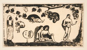 Kadınlar, Hayvanlar ve Yapraklar [Kadınlar, Hayvanlar ve Yapraklar] by Paul Gauguin