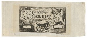 Fox, İki Kadın Büstü ve Tavşan, Le sourire için başlık by Paul Gauguin
