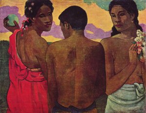 Fransızca: Trois Tahitiens veya Üç Tahitili Konuşması by Paul Gauguin