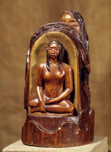 Idol a la inci Ahşap heykel, altın ve inci, Paul Gauguin (1848-1903). 1892-1893 Güneş. 0,23x0,12x0,11 m Paris, Orsay Müzesi by Paul Gauguin