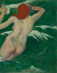 Dalgalarda by Paul Gauguin