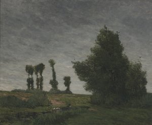 Kavaklı Manzara (tuval üzerine yağlıboya) by Paul Gauguin
