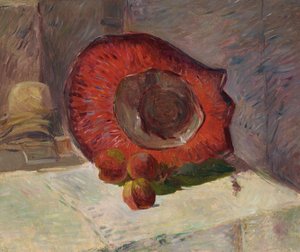 kırmızı şapka by Paul Gauguin