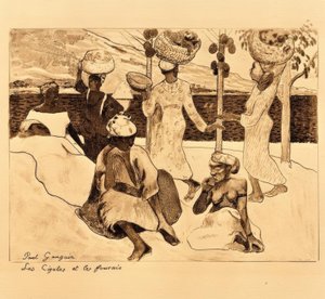 Ağustos böcekleri ve karıncalar by Paul Gauguin