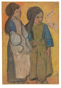 Denizden Önce Küçük Bretonlar II by Paul Gauguin