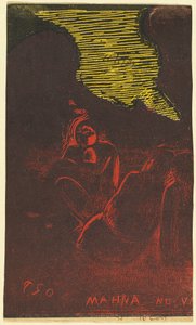 Mahna no Varua Ino (Şeytan Konuşuyor) [verso] by Paul Gauguin