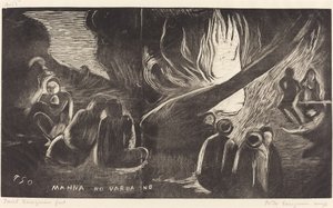 Mahna no Varua Ino (Şeytan Konuşuyor) by Paul Gauguin