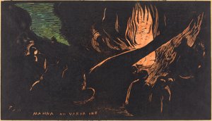 Mahna no Varua Ino (Şeytan Konuşuyor) by Paul Gauguin