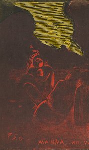 Mahna no Varua Ino Şeytan Konuşuyor [verso], 18941895. by Paul Gauguin