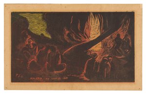 Noa Noa Süitinden Mahna no varua ino (Şeytan Konuşuyor) by Paul Gauguin