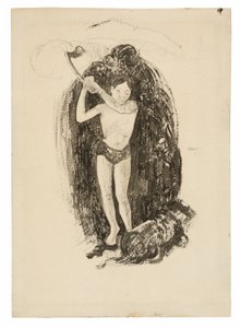 Baltalı adam by Paul Gauguin