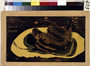 Manao Tupapau (Ölülerin ruhu nöbet tutar). Paul Gauguin