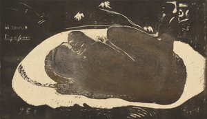 Manao Tupapau Bir Ruhun Perisi Oluyor, 1893-1894. by Paul Gauguin