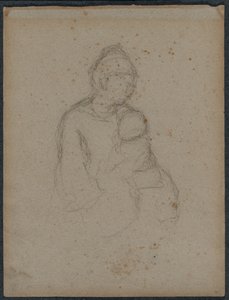 Anne ve Çocuk (rekto) by Paul Gauguin