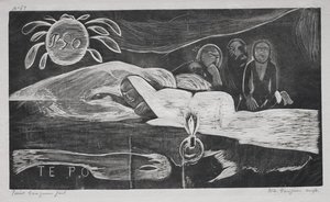 Sadece: Ebedi Gece, 1893-94. by Paul Gauguin