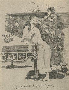Ne Düşündüğünü Bilmiyorum, 1936 by Paul Gauguin