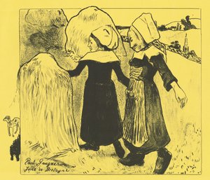 Brittany'nin Zevkleri, Brittany'nin Sevinçleri, 1889 by Paul Gauguin