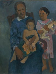 Polinezyalı Çocuklu Kadın, 1901 by Paul Gauguin