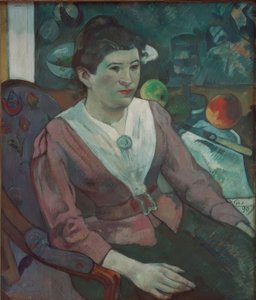 Natürmorttaki Bir Kadının Portresi, Cézanne - Marie Derr by Paul Gauguin