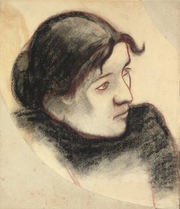 bir kadın portresi by Paul Gauguin