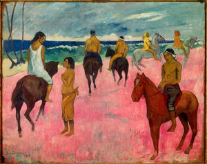 Sahilde Biniciler, 1902 by Paul Gauguin