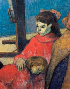 Schuffenecker ailesi (detay) by Paul Gauguin