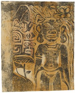 Tahiti İdolü, Tanrıça Hina, 1894-95 by Paul Gauguin