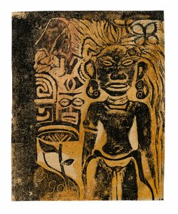 Tahiti İdolü—Tanrıça Hina by Paul Gauguin
