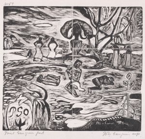 Tahiti Serisi: Bir Tanrı'ya Teklifler by Paul Gauguin