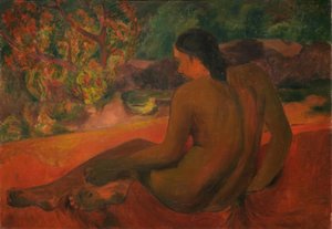 Tahiti kadın by Paul Gauguin