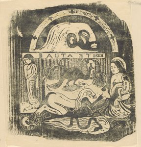 Te Atua The Gods Small Plate [recto], 1895