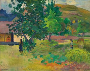 Te Fare (Ev) by Paul Gauguin