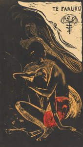 Te Faruru Burada Sevişiyorlar, 18941895. by Paul Gauguin