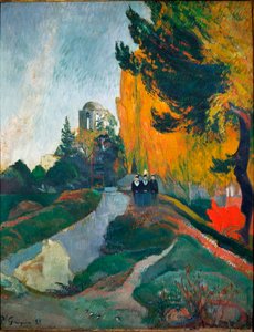 Alyscamps, detay (Tuval üzerine yağlı boya by Paul Gauguin