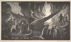 Şeytan Konuşuyor, 1893-94. by Paul Gauguin
