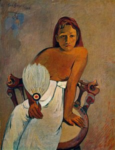 Yelpazeli Kız, 1902 by Paul Gauguin