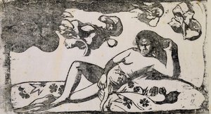 Kralın Karısı by Paul Gauguin